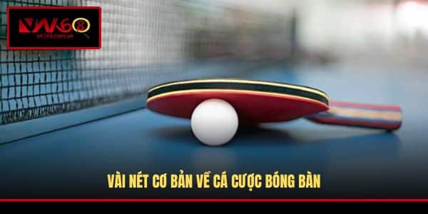 Vài nét cơ bản về cá cược bóng bàn